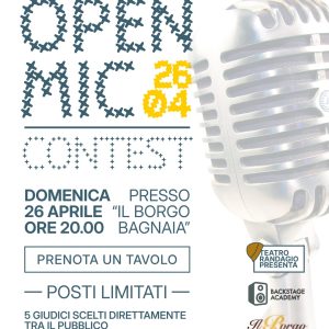 26 aprile - OPEN MIC CONTEST – Il talento prende voce